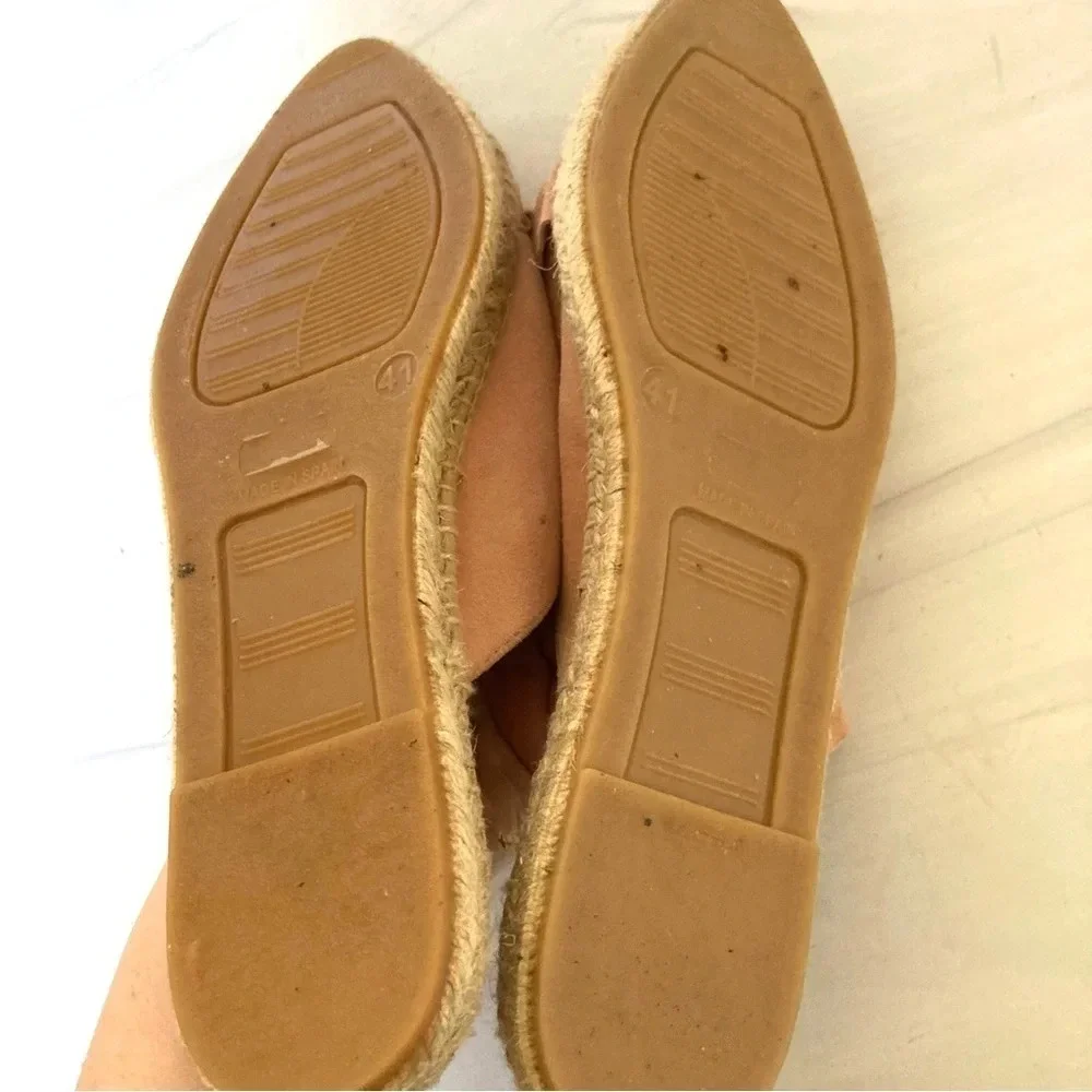 Anthropologie‎ Kanna suede espadrille mule slide 10